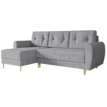 Sofá rinconero Memphis 139 con función de descanso y caja de ropa de cama, 234 x 95 x 139 cm