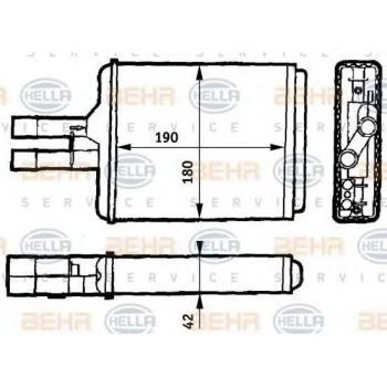 Intercambiador de Calor Behr 8FH351313-144, Repuesto Original para Coche, Fabricado en CN