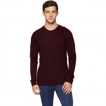 adidas ID Longsleeve Camiseta de Manga Larga, Hombre, Burdeos, X-Large