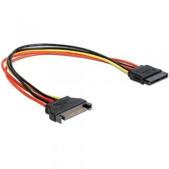 DELOCK 60131 - Conector SATA de 15 patillas hembra, cable SATA de 0.3m