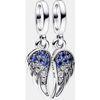 PANDORA - Charm colgante alas de ángel divisibles brillantes en plata 792821C01