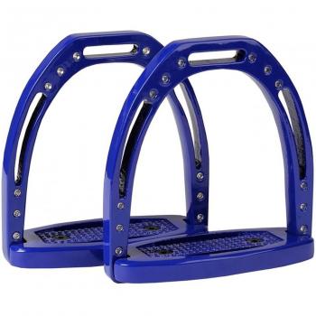 Horka Diamond aluminio ligero Equestrain caballo Estribo Guía y Formación, negro