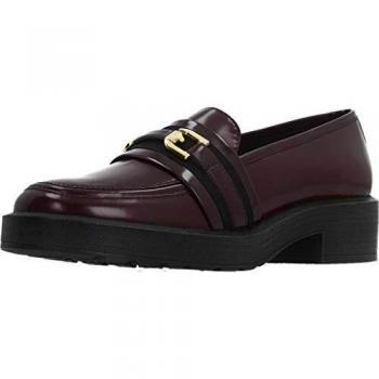 Geox D KENLY C, Mocasines Mujer, Rojo
