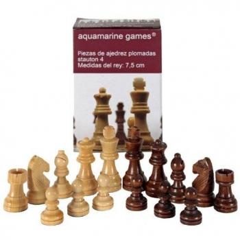 Aquamarine Games - Stauton 4, piezas de ajedrez