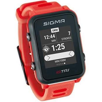 Sigma Sport ID.Tri Basic Reloj de triatlón GPS, Unisex-Adult, Neon Red,