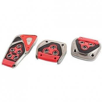 3Pcs coche antideslizante embrague freno de pedal de gas cubierta