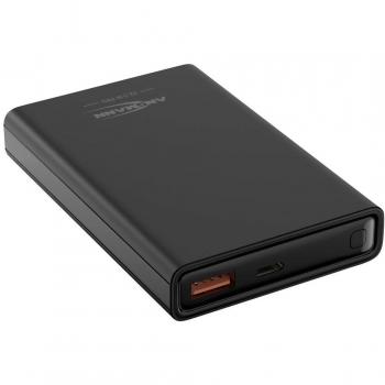 Ansmann Powerbank 10Ah PB222PD, Batería externa de 10000 mAh, 22 W, USB-a, color negra, unisex adultos