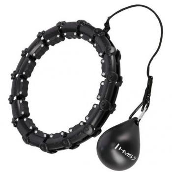 HMS Weighted Massage Hula Hoop HHW02 - Adjustable with Shock-Absorbing Points and Gravity Ball