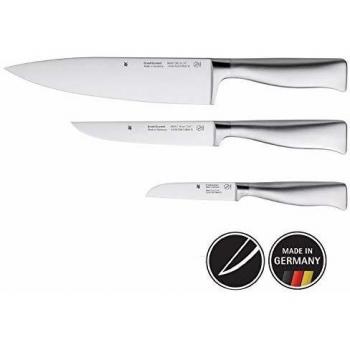 WMF Grand Gourmet Juego de 3 Cuchillos de Hoja Insertada de Acero Templado Completamente Forjado