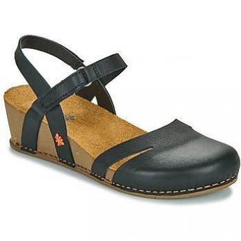 Sandalias de Piel 1931 Live negro -Altura cuña 4,5cm-