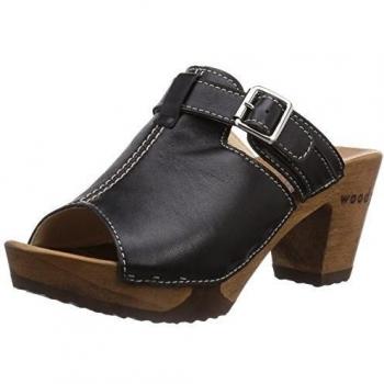 Woody Samina - Zuecos para mujer, color schwarz