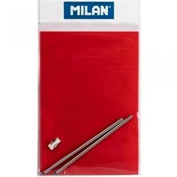 Recambios para bolígrafo milan mil-boli 1772601/2 Unidades/Azul/Rojo