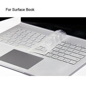 XSKN de ultra delgada piel clara TPU transparente piel del teclado Teclado translúcida para el libro de Microsoft Surface, nosotros diseño , transparent