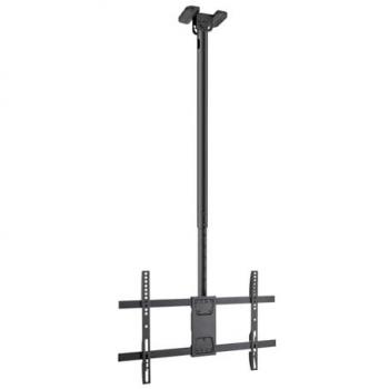 Soporte de Techo Extensible, Inclinable y Giratorio TooQ LPCE1186TSLI-XL-B para Pantallas de 43-86, hasta 60 Kg de Peso, VESA hasta 600x400, Color