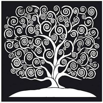 STAMPERIA INTERNATIONAL, KFT Stamperia-Plantillas-Árbol de la Vida, Varios, 30 x 30 cm