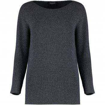 Fabiana Filippi Women's Wool Blend Boatneck Sweater in Grey | Size 46 | MAD214F073I9628186