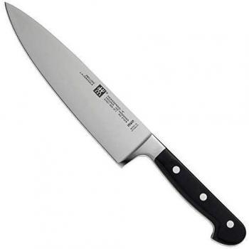 ZWILLING Cuchillo de cocina , Longitud de la hoja: 20 cm, Hoja ancha, Mango especial de acero inoxidable/plástico, Profesional S
