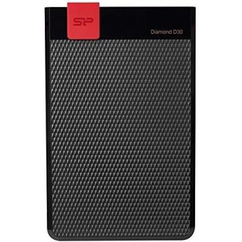 Silicon Power Diamond D30 1000GB Negro, Rojo - Disco Duro Externo