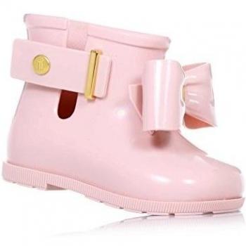 MINI MELISSA - Botín de lluvia rosa, realizado en plástico MELFLEX, una goma perfumada, biodegradable y ecol?gica, niña, niñas-19-20