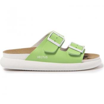 Sandalias Vegtus Tanami Green - Chanclas Abiertas - Cuero de Cactus - Suela EVA - Moda Sostenible