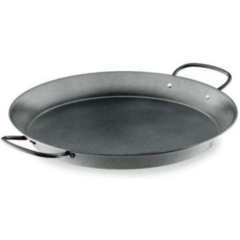 Lacor - 60131 - Paellera de Acero al Carbono, Antiadherente, Apta para cocina de Gas, Vitrocerámica, Electríca, Recubrimiento ecológico, Capacidad para 5 raciones, 32 cm