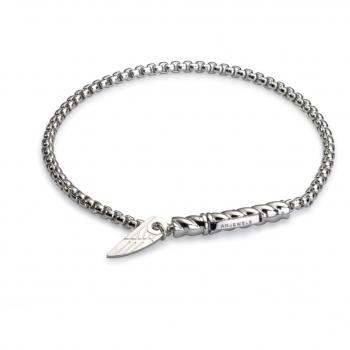 Pulsera Hombre AN Jewels AA.P257SS - Pulsera de acero inoxidable, diseño moderno, cierre seguro, resistencia al agua, ajustable a diferentes tamaños de muñeca