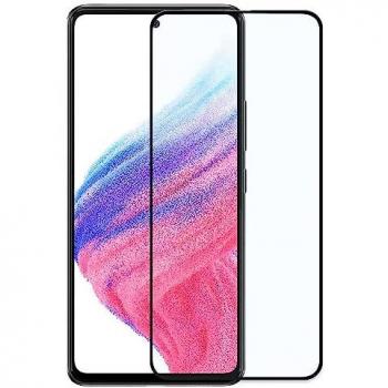 Protector de Pantalla Templado con Borde Redondo Negro para Samsung Galaxy A53 5G/A52S 5G/A52 5G/A33 5G Vidrio Templado Antigolpes 9D