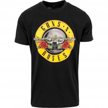 Guns N' Roses Bullet Logo Black T-Shirt 100% Cotton