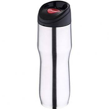 Bergner Travel Termo mug, Acero Inoxidable, Cromado Mate, 8 x 8 x 24.5 cm