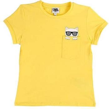 Karl Lagerfeld Camiseta para niños con diseño de gato amarillo 134 cm-140 cm