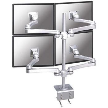Newstar LCD Monitor Arm, Silver, 4 LCD's - Soporte para televisor