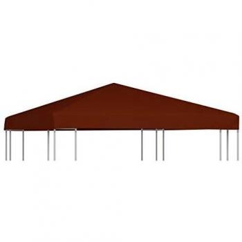 Toile supérieure de gazebo 310 g/m² 3x3 m Terre cuite