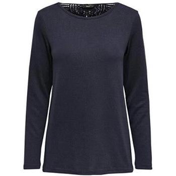 Only - Jerséi - Redondo - Manga Larga - para Mujer Dunkelblau