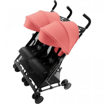 Britax Römer Silla de Paseo 6 meses - 3 años, hasta 15 kg por asiento, HOLIDAY DOUBLE, Coral Peach