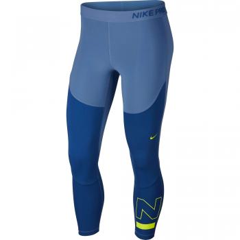 Nike W NP Srf SPT Crop Tght Pantalón, Mujer, Storm/Indigo Force/Cyber, L