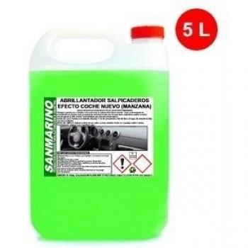 LIMPIARCOCHE.COM SANMARINO ABRILLANTADOR SALPICADEROS Efecto Coche Nuevo Aroma Manzana Fresca 5 L.