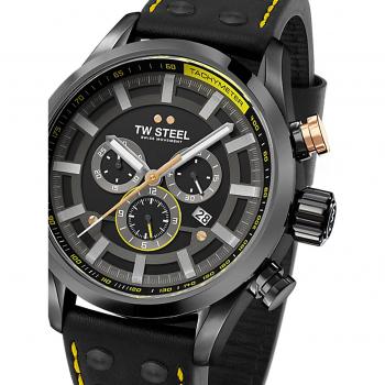 TW Steel Swiss Volante SVS207 Men's Chronograph Watch Limited Edition 48mm Black
