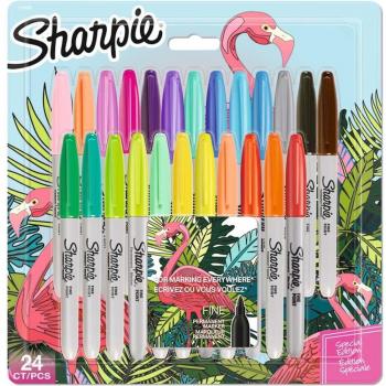 Pack de 24 marcadores permanentes Sharpie fine multicolor