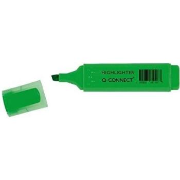 Rotulador Q-Connect fluorescente verde punta biselada KF01113