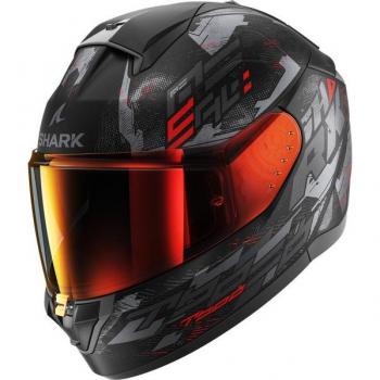 Casco Integral Shark Ridill 2 Molokai Negro Rojo XS