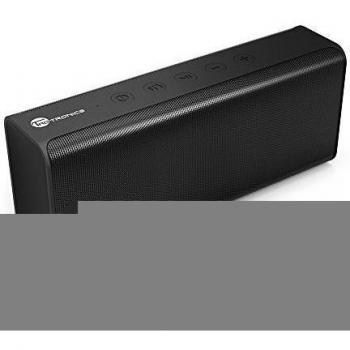 Altavoz Bluetooth Portátil inalámbrico TaoTronics 14 vatios con dos pilotos acústicas, bajo fuerte, 7 horas Tiempo de Trabajo, alta definición de audio, micrófono incorporado, A2DP perfiles, Negro
