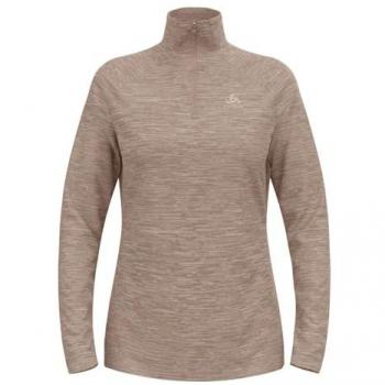 Camiseta Térmica Odlo Essential de Manga Larga con Media Cremallera para Mujer - Color Gris - Talla L