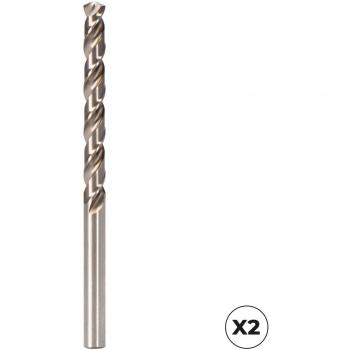 Pack de 2 Brocas Cilíndricas Cortas HSSE DIN-338N Inox 2,50mm Iz27443 Koma Tools / Izar