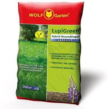 Fertilizante Híbrido para Césped LupiGreen® de Larga Duración LU-L 220 - Rinde hasta 220m², Orgánico y Mineral