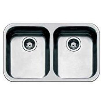 Fregadero Smeg UM4040, fregadero encastrado bajo encimera, rectangular, acero inoxidable