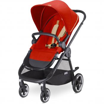 Cybex Iris M-Air - Silla de paseo, desde el nacimiento hasta 17 kg, color naranja