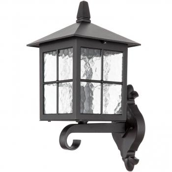 Aplique de exterior Winchester 38,5 cm, negro, modelo BL17