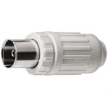 Adaptador Coaxial Triax KOK 3 N - Conector IEC 60169-2, Blanco, Antennenkabel (70 dB)