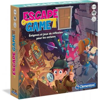 Juego de Mesa Clementoni Escape Game - 3 Temáticas: Faraón, Espacio y Castillo - 1 a 8 Jugadores