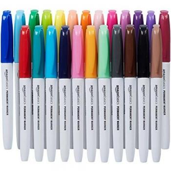 Amazon Basics - Rotuladores permanentes, paquete de 24